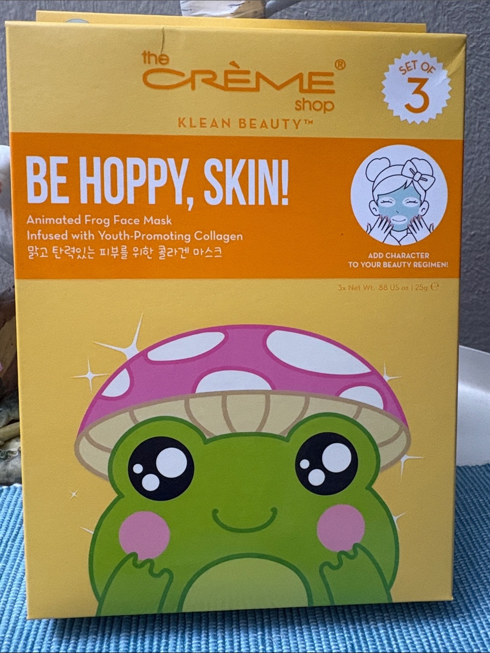The Crème Shop Be Happy, Skin! Animated Frog Face Mask - Green